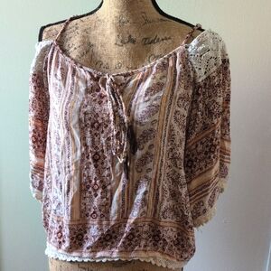 Boho Top, Size Small